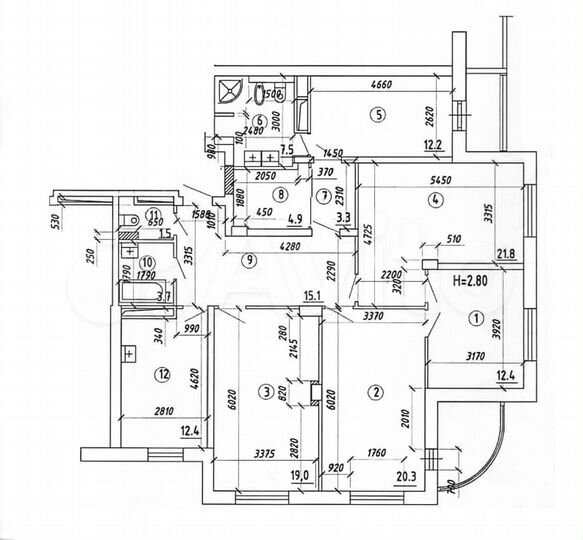 4-к. квартира, 134 м², 9/25 эт.