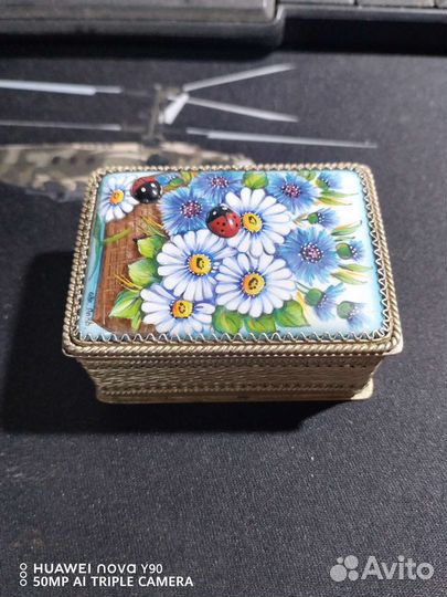 Шкатулка для украшений мельхиор