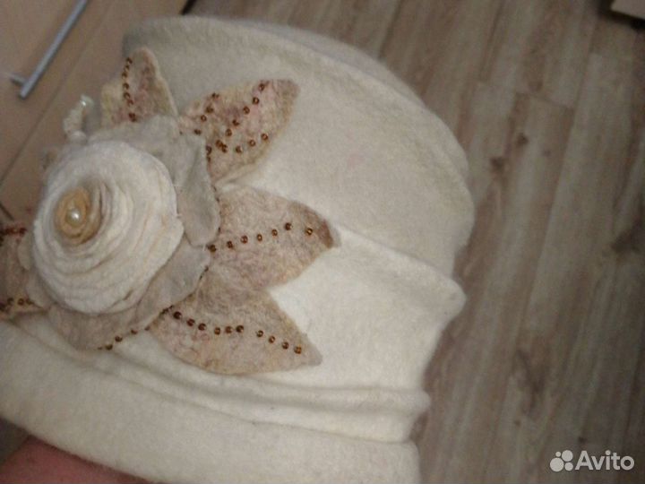 Шапка валяная. Натуральная. И шапка для бани