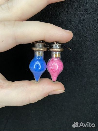 Кулон и серьги ручной работы