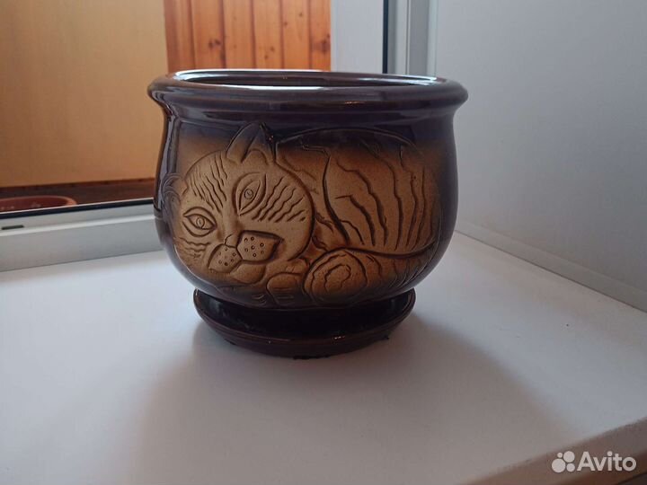 Горшок для цветов керамика большой