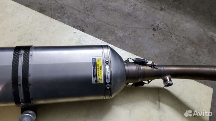 Глушитель Акропович титановый на максискутер ямвха