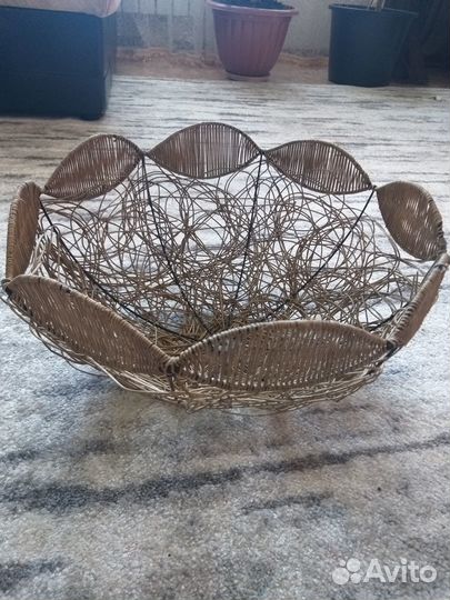 Абажур плетеный