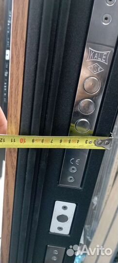 Дверь входная Люксор 2мдф зеркало рейки