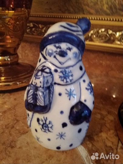 Фигурка Дед мороз, Гжель