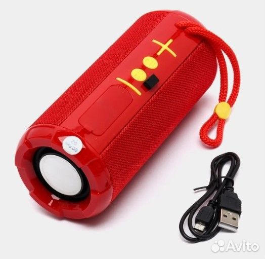 Портативная беспроводная колонка COS-102 Красная