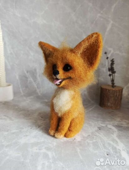 Лиса интерьерная игрушка