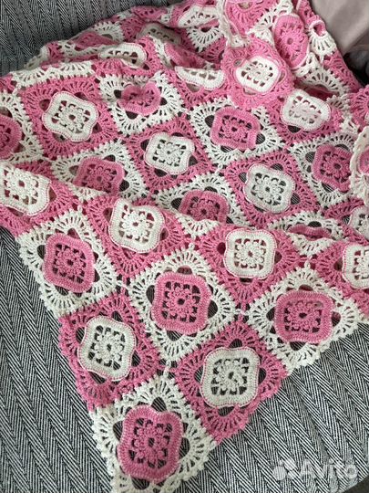 Детский плед меринос ручной работы новый