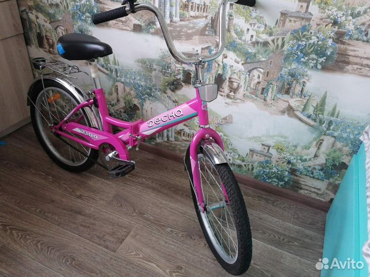 Велосипед детский розовый 