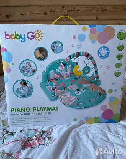 Развивающий коврик baby go с пианино