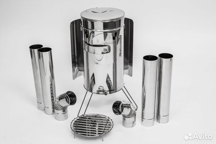 Печь Пошехонка Рыбака с экранами