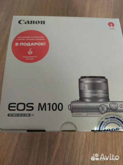 Фотоаппарат canon eos m100