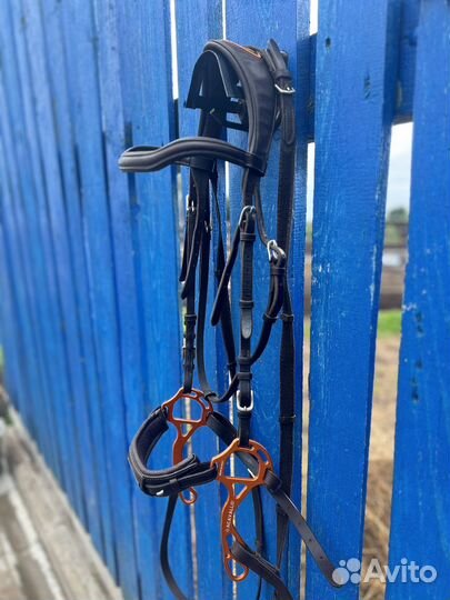 Анатомичнская уздечка и хакамора acavallo