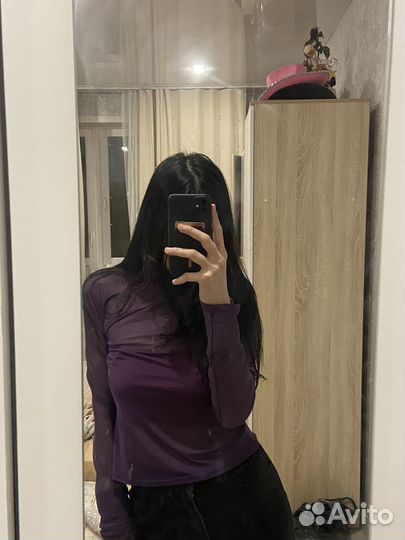 Водолазка полупрозрачная