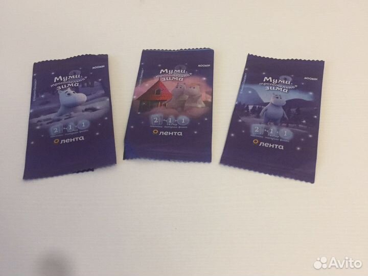 Лента: наклейки,татушки Муми-трогательная зима