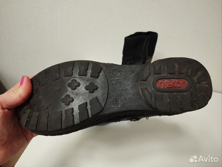 Полусапоги женские зимние rieker 24 см стелька