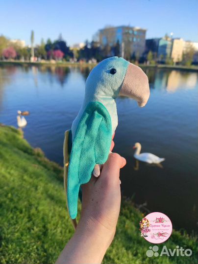 Попугай игрушка ручной работы