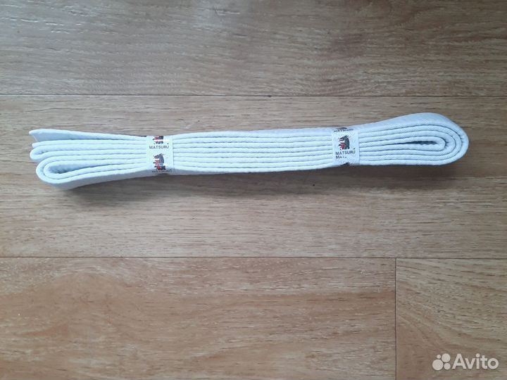 Белый пояс для кимоно