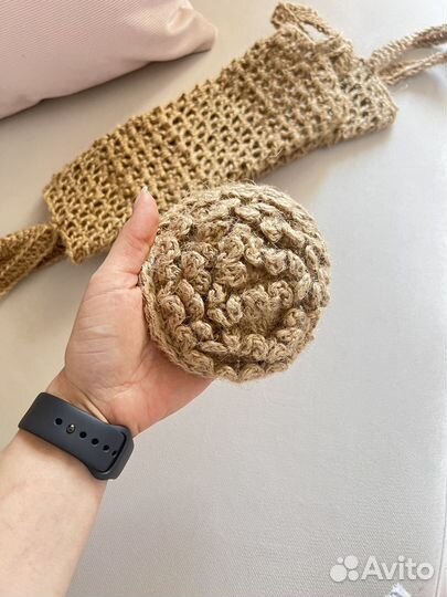 Мочалка ручной работы