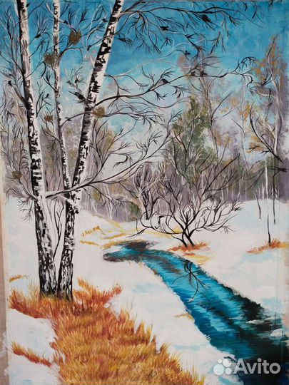 Картина гуашью