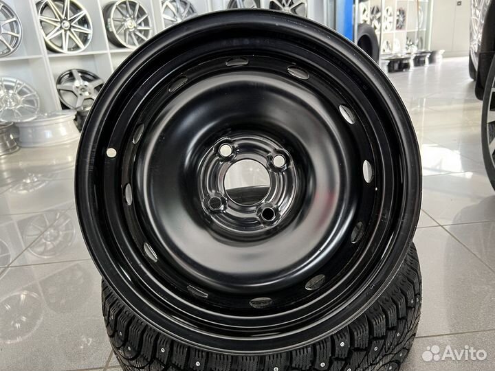 Диски штампованные 4x100 r15 чёрн #563