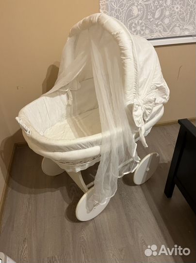 Детская люлька колыбель плетеная Comfort baby