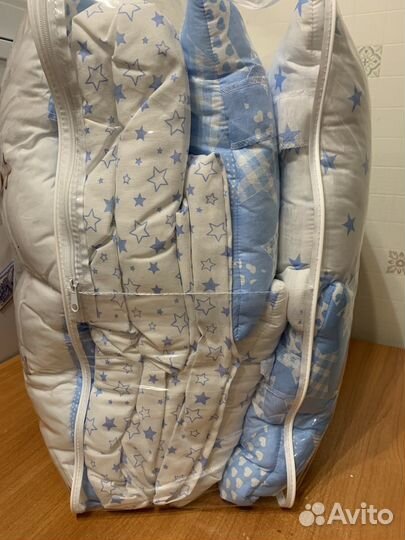 Новый комплект в кроватку для новорожденного