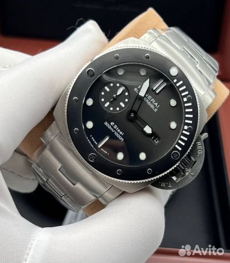 Крутые мужские тяжелые часы Panerai Submersible