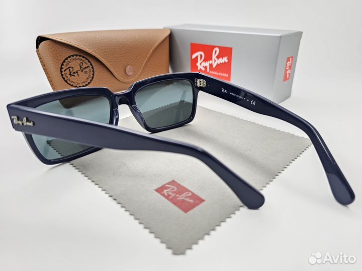 Очки Ray Ban 2191-F Inverness Blue Чёрное Стекло