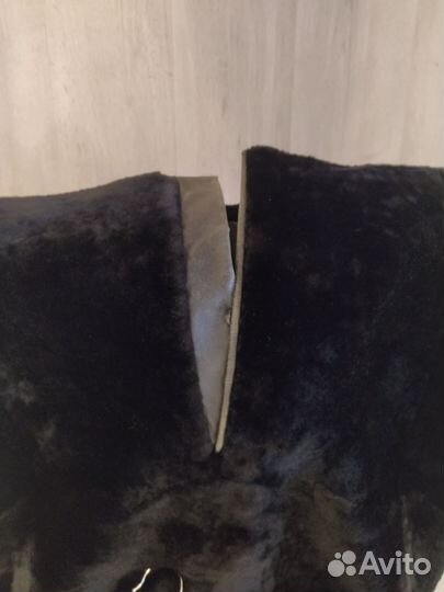 Мутоновая шуба 46