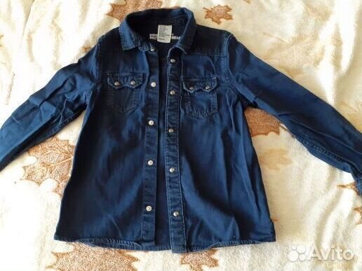 Рубашка джинсовая HM 122 рост