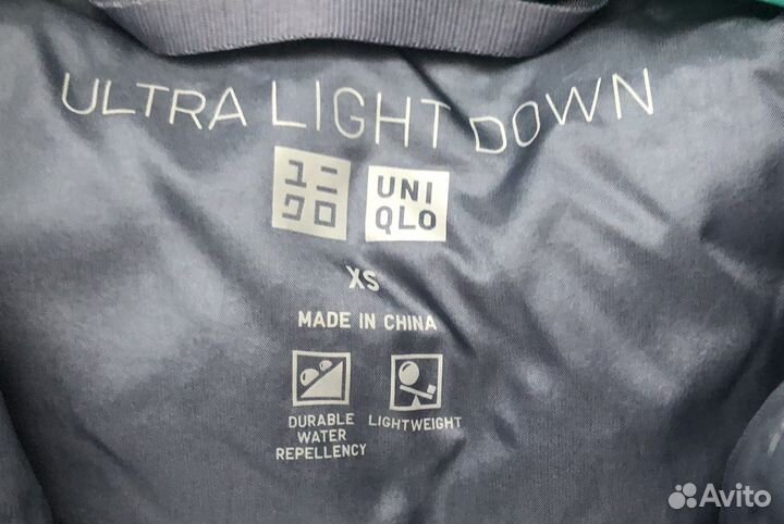 Пуховик женский uniqlo XS б/у