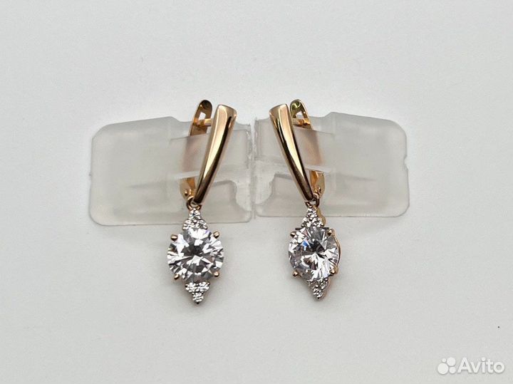Золотые серьги 585 пробы