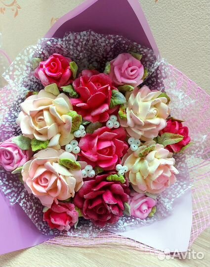 Съедобные букеты из зефира