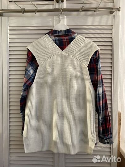 Жилет вязаный оверсайз