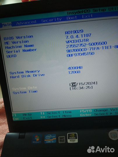 Ноутбук Sony(Core i3, Nvidia 410m, SSD)