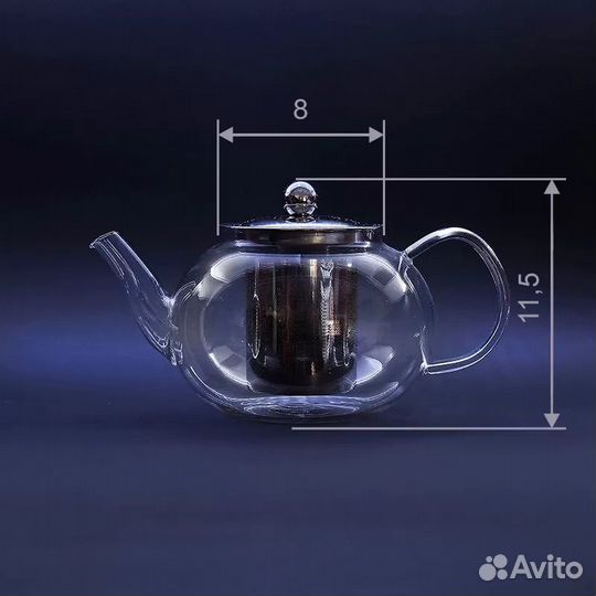 Чайник заварочный стеклянный