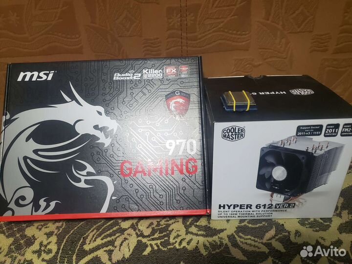 Msi 970 gaming am3+FX8350+Охлаждение цп