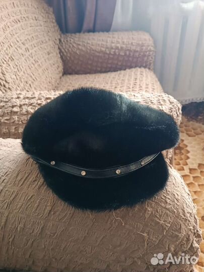 Кепка норковая женская