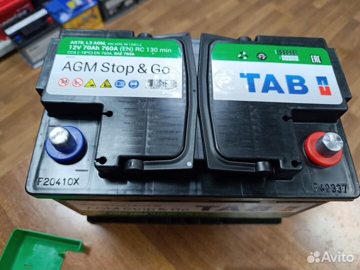 Аккумулятор AGM 70 Ач Tab на Volkswagen Bmw Audi