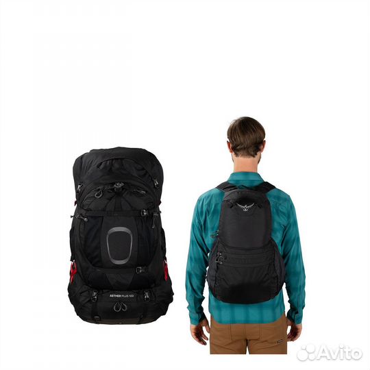 Рюкзак туристический Osprey Aether Plus 100 Black