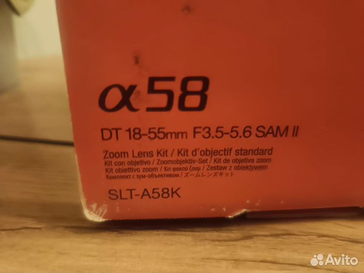 Зеркальный фотоаппарат sony a58