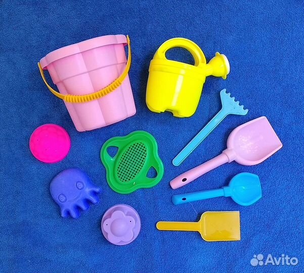 Игрушки для пляжа формочки ведерки лопатки