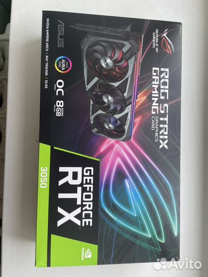 Видеокарта Asus GeForce RTX 3050 ROG Strix 8 GB