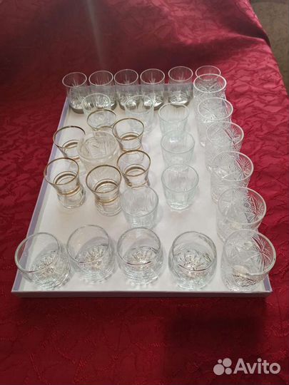 Советские рюмки и пивные кружки