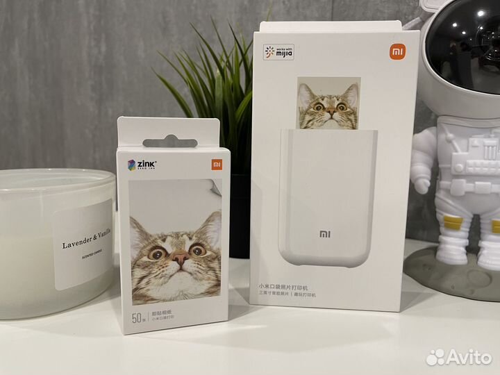 Портативный фотопринтер xiaomi новый