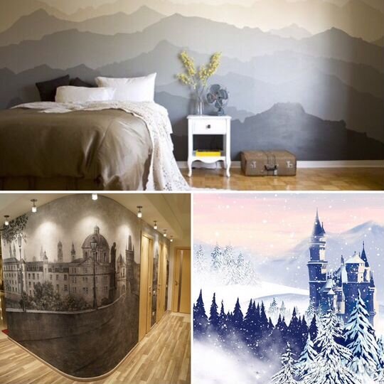 Художественная роспись стен. Барельеф. Картины