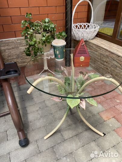 Журнальный столик круглый бу