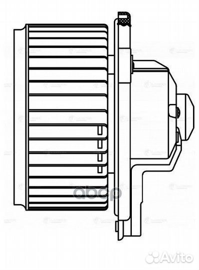 Э/вентилятор отоп. (квадр. разъем) Toyota RAV 4