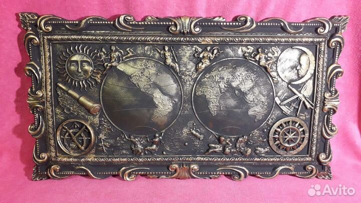 Панно на стену. Подарок.карта мира